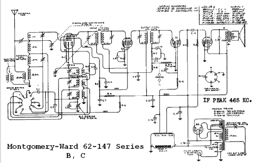 62-147 Series B; Montgomery Ward & Co (ID = 615903) Radio