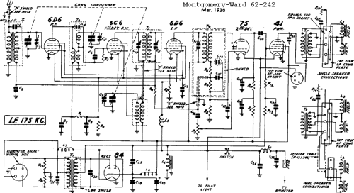 62-242 ; Montgomery Ward & Co (ID = 593188) Car Radio