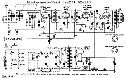 62-243 ; Montgomery Ward & Co (ID = 615066) Radio