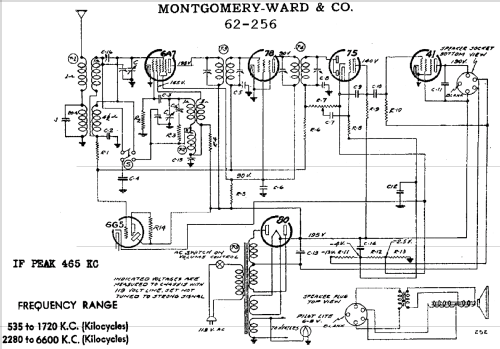 62-256 Order= P 462 A 256 ; Montgomery Ward & Co (ID = 588725) Radio