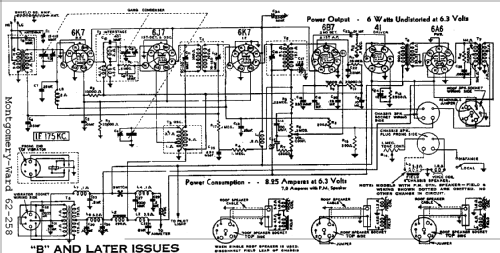 Airline 258 Order= P462 C 258; Montgomery Ward & Co (ID = 593186) Car Radio