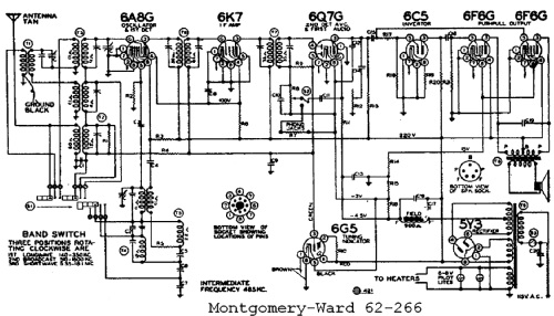 62-266 Radio Montgomery Ward & Co. Wards, Airline; Chicago, Il, Build 