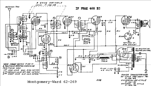 62-269 ; Montgomery Ward & Co (ID = 594354) Radio