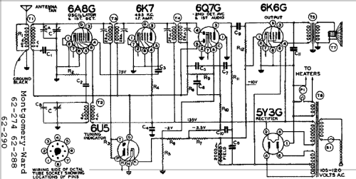 Airline 274 Order= P462 C 274; Montgomery Ward & Co (ID = 598351) Radio