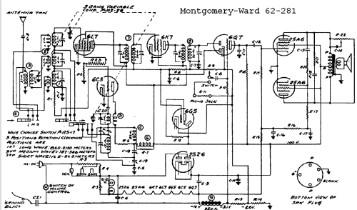 62-281 ; Montgomery Ward & Co (ID = 576409) Radio