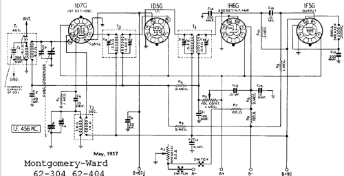 62-304 Bullet ; Montgomery Ward & Co (ID = 589945) Radio