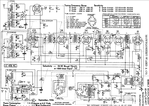 Airline 62-327 'Movie Dial' ; Montgomery Ward & Co (ID = 586367) Radio