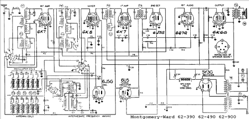 62-390 Order= P462 A 390 ; Montgomery Ward & Co (ID = 598340) Radio