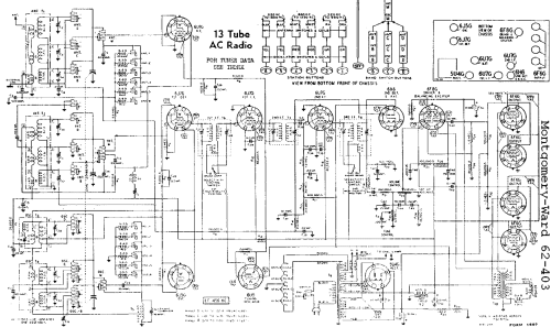 Airline 62-403 'Movie Dial' Order= P162 A 403 ; Montgomery Ward & Co (ID = 601579) Radio