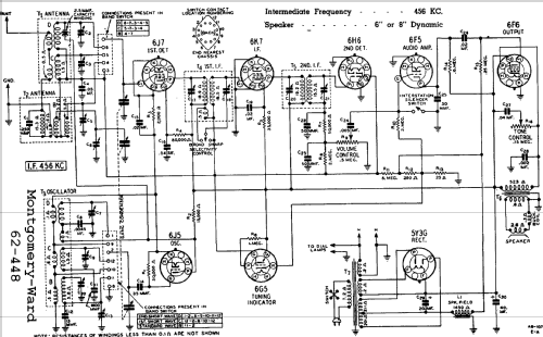 Airline 448 'Teledial' Order= P162 448; Montgomery Ward & Co (ID = 596067) Radio