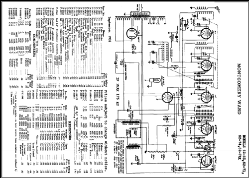 Airline 62-53 Order= 662 F 53; Montgomery Ward & Co (ID = 470853) Radio