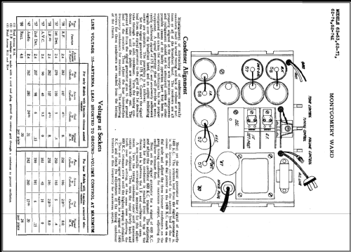 Airline 62-53 Order= 662 F 53; Montgomery Ward & Co (ID = 470854) Radio