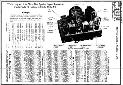 62-70 6270; Montgomery Ward & Co (ID = 84097) Radio