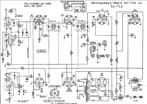 Airline 62-712 Order= 262 B 712 Ch= 83WG-704A; Montgomery Ward & Co (ID = 608782) Radio