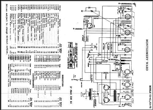 Airline 75 Order= 662 F 75; Montgomery Ward & Co (ID = 470836) Radio