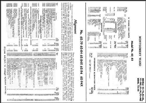 Airline 62-79 Order= 662 F 79; Montgomery Ward & Co (ID = 471244) Radio