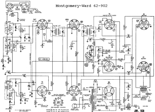 Airline 62-902 Order= P162 B 902 ; Montgomery Ward & Co (ID = 608809) Radio