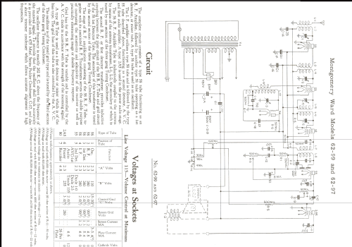 Airline 62-99 Order= 662 D 99; Montgomery Ward & Co (ID = 214558) Radio