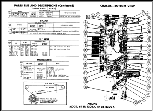 64BR-2200A ; Montgomery Ward & Co (ID = 472344) Radio