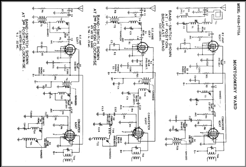 64BR-2701A ; Montgomery Ward & Co (ID = 472404) Radio