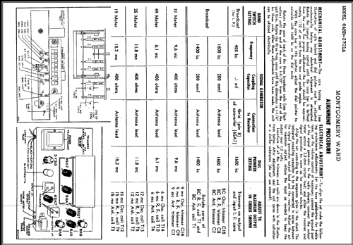 64BR-2701A ; Montgomery Ward & Co (ID = 472406) Radio