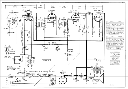 Airline 64WG-1801C Order= 62 C 1801M ; Montgomery Ward & Co (ID = 385118) Radio