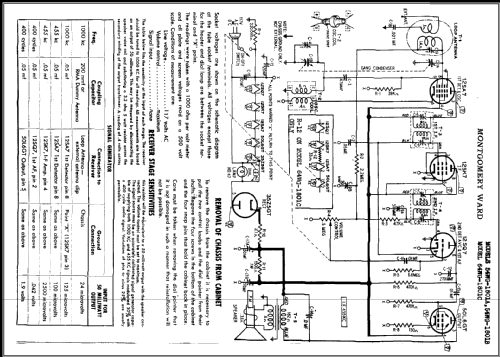 Airline 64WG-1801C Order= 62 C 1801M ; Montgomery Ward & Co (ID = 470643) Radio