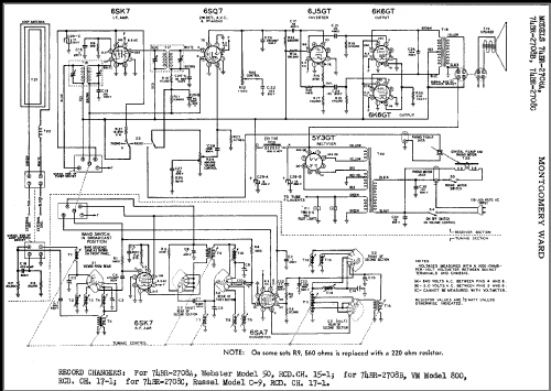 Airline 74BR-2708C Order= 62 A 2708R Radio Montgomery Ward & Co ...