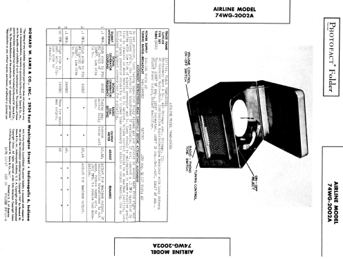 Airline 74WG-2002A Order= 62 C 2002 M ; Montgomery Ward & Co (ID = 899362) Radio