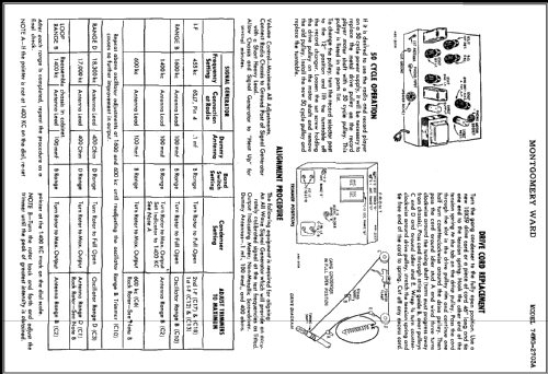 74WG-2703A ; Montgomery Ward & Co (ID = 435284) Radio