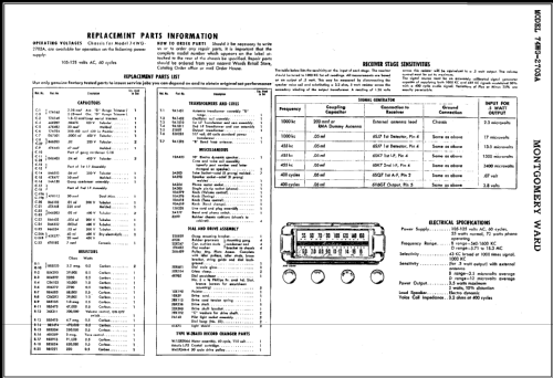 74WG-2703A ; Montgomery Ward & Co (ID = 435285) Radio