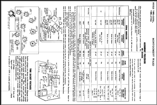 Airline 74WG-2705A Order= 62 C 2705 R ; Montgomery Ward & Co (ID = 435277) Radio