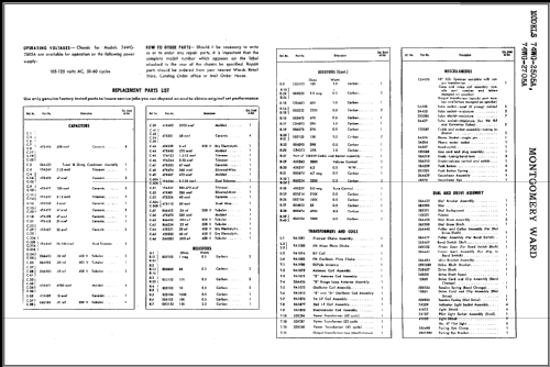 Airline 74WG-2705A Order= 62 C 2705 R ; Montgomery Ward & Co (ID = 435280) Radio
