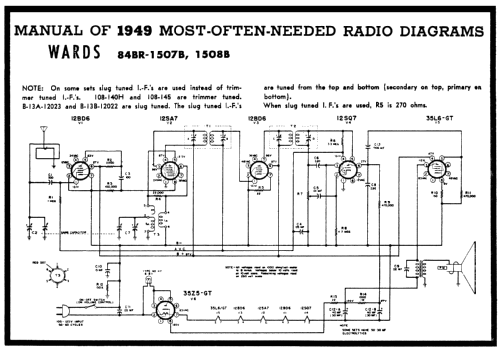 84BR-1508B ; Montgomery Ward & Co (ID = 96148) Radio