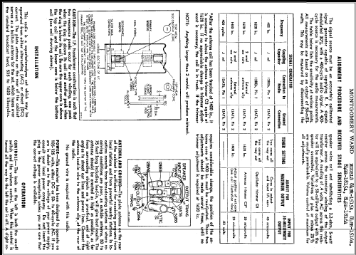 84BR-1516A ; Montgomery Ward & Co (ID = 346284) Radio