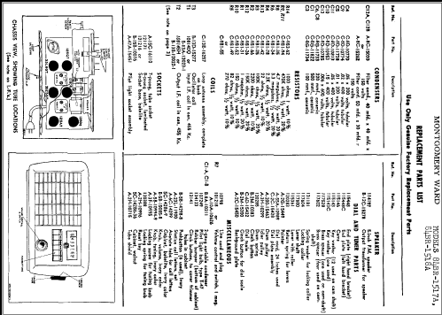 84BR-1517A ; Montgomery Ward & Co (ID = 291623) Radio