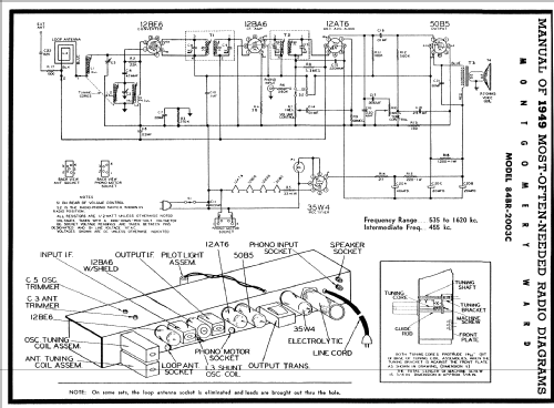 84BR-2003C ; Montgomery Ward & Co (ID = 96145) Radio