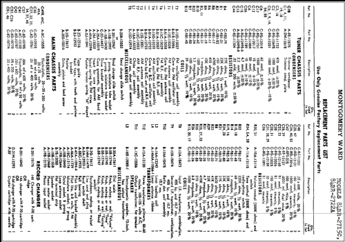 84BR-2722A ; Montgomery Ward & Co (ID = 291652) Radio