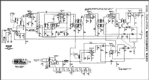 84BR-2726A ; Montgomery Ward & Co (ID = 292225) Radio