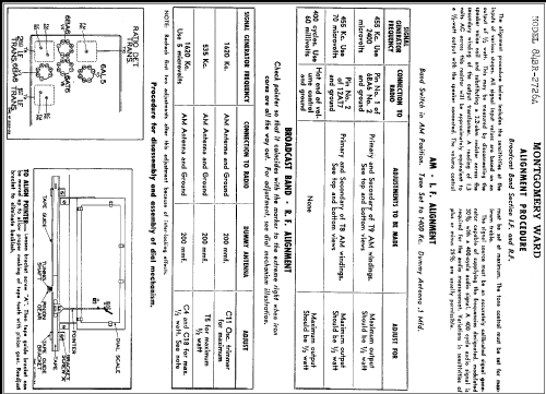 84BR-2726A ; Montgomery Ward & Co (ID = 292226) Radio