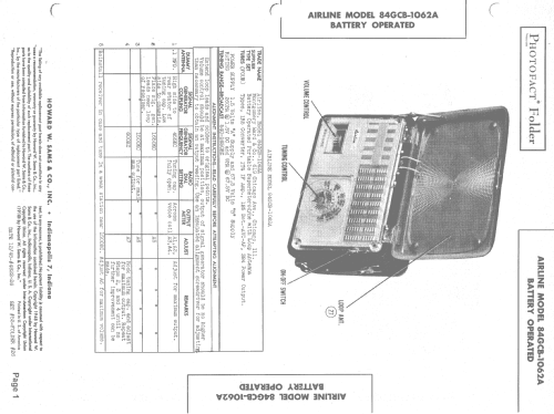 84GCB-1062A ; Montgomery Ward & Co (ID = 1450580) Radio