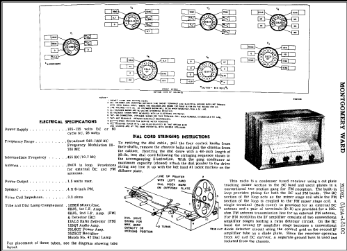 84HA-1810C ; Montgomery Ward & Co (ID = 292248) Radio