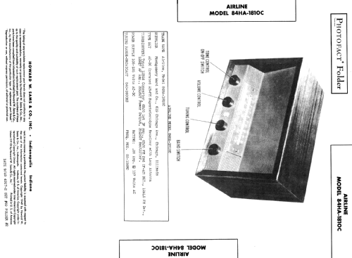 84HA-1810C ; Montgomery Ward & Co (ID = 386884) Radio