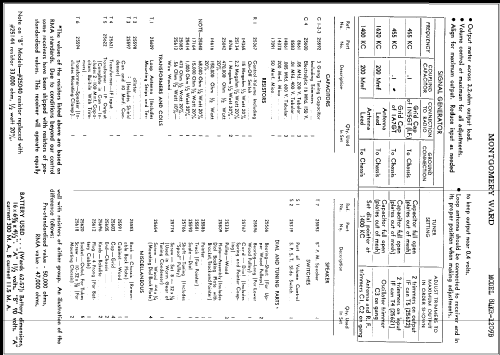84KR-1209B ; Montgomery Ward & Co (ID = 346325) Radio
