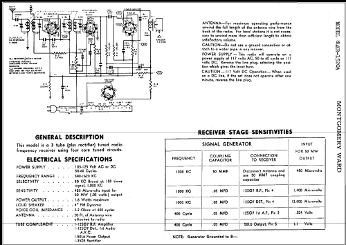 Airline 84KR-1520A ; Montgomery Ward & Co (ID = 346327) Radio