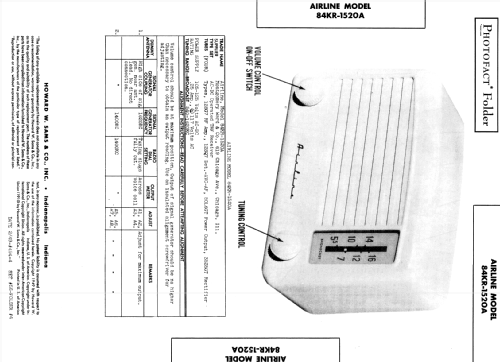 Airline 84KR-1520A ; Montgomery Ward & Co (ID = 386455) Radio