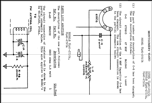 Airline 84WG-2015A ; Montgomery Ward & Co (ID = 293237) Radio