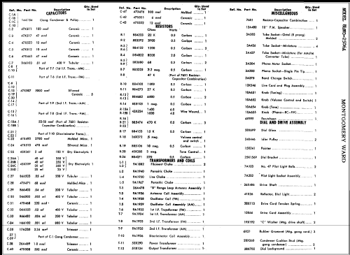 84WG-2506A ; Montgomery Ward & Co (ID = 346967) Radio
