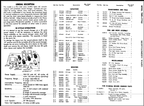 84WG-2704D ; Montgomery Ward & Co (ID = 347372) Radio