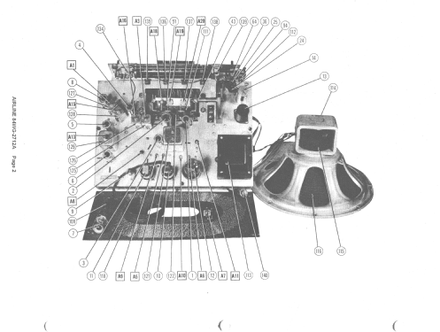 84WG-2712A ; Montgomery Ward & Co (ID = 1381127) Radio